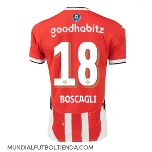 Camiseta PSV Eindhoven Olivier Boscagli #18 Primera Equipación Replica 2024-25 mangas cortas